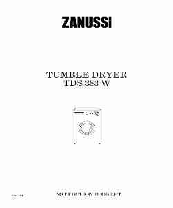 Zanussi Clothes Dryer TDS 383 W-page_pdf